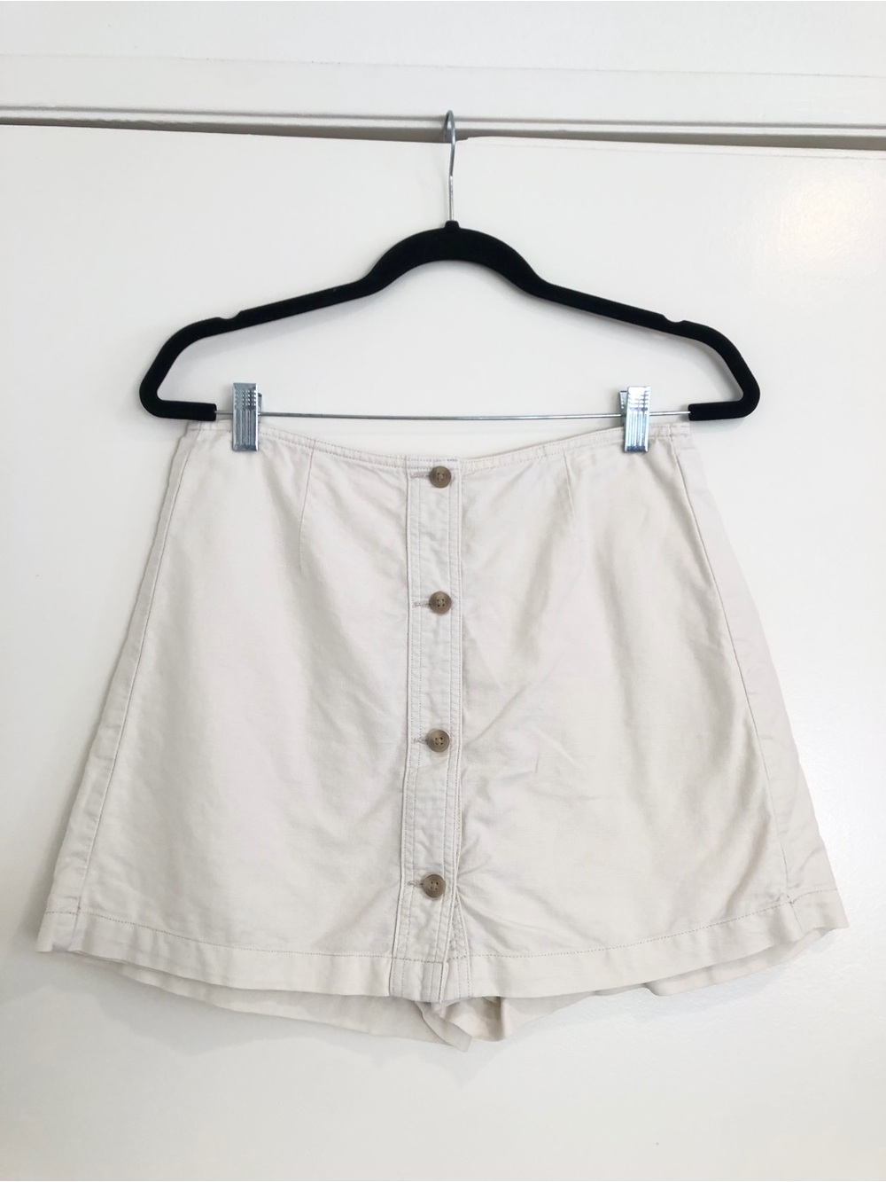 Gap Skort Linen Skirt Shorts Cream White Size 4 Minimalist